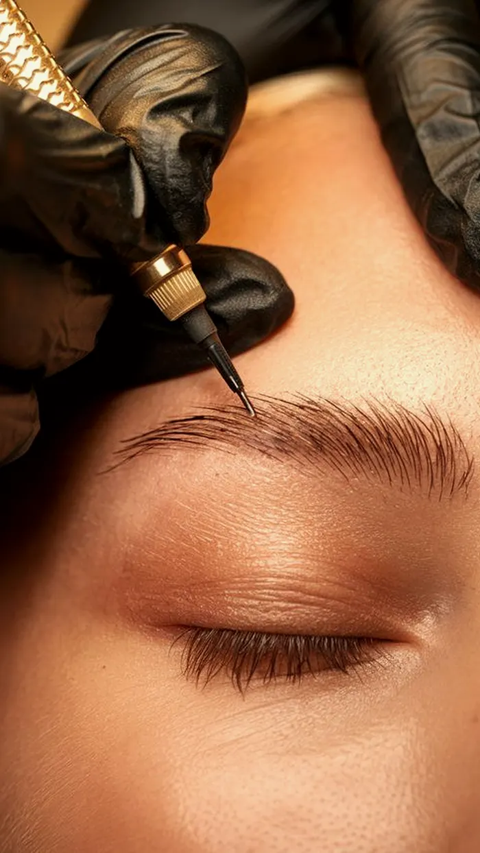 Microblading con acabado natural en cejas en Spa Belgrano