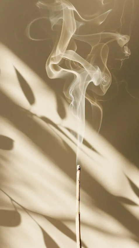 Humo de incienso en calma